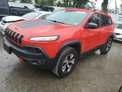 Salvage cars for sale at Bridgeton, MO auction: 2017 Jeep Cherokee Trailhawk