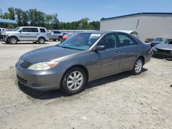 Salvage cars for sale at Spartanburg, SC auction: 2002 Toyota Camry LE