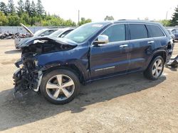 Salvage cars for sale at Bowmanville, ON auction: 2014 Jeep Grand Cherokee Overland