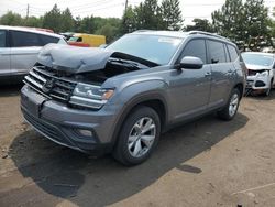 Salvage cars for sale at Denver, CO auction: 2019 Volkswagen Atlas SE