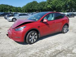 Salvage cars for sale at North Billerica, MA auction: 2022 Tesla Model Y