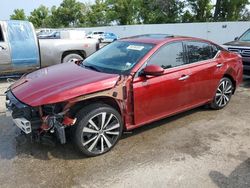 Nissan salvage cars for sale: 2020 Nissan Altima Platinum