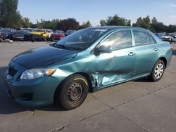 Salvage cars for sale at Woodburn, OR auction: 2009 Toyota Corolla Base