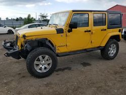 Salvage cars for sale from Copart London, ON: 2015 Jeep Wrangler Unlimited Sahara