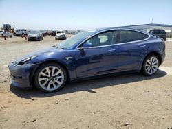 Salvage cars for sale at San Diego, CA auction: 2018 Tesla Model 3