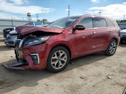 Salvage cars for sale at Dyer, IN auction: 2019 KIA Sorento SX