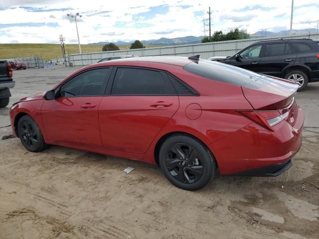 2022 Hyundai Elantra Blue