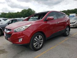 Salvage cars for sale at Sikeston, MO auction: 2015 Hyundai Tucson Limited