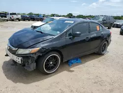 Salvage cars for sale at San Antonio, TX auction: 2012 Honda Civic LX