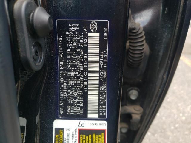 2012 Toyota Camry Base