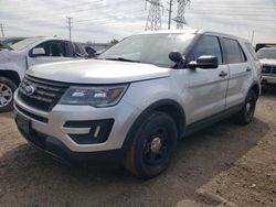 Salvage cars for sale at Elgin, IL auction: 2017 Ford Explorer Police Interceptor