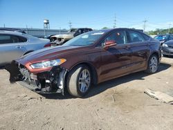 Salvage cars for sale at Dyer, IN auction: 2016 Ford Fusion SE