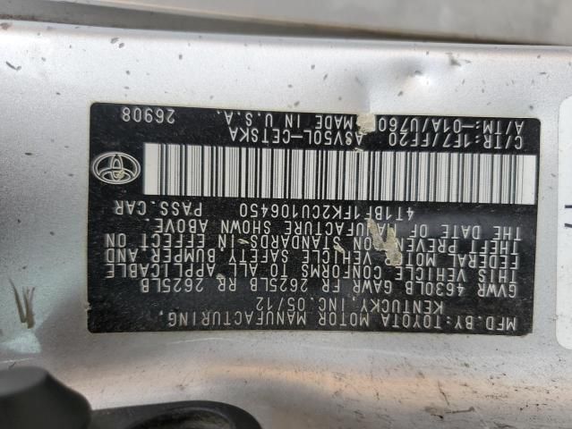 2012 Toyota Camry Base