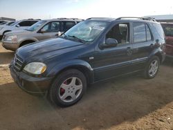 Salvage cars for sale at Brighton, CO auction: 2001 Mercedes-Benz ML 55