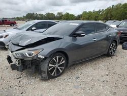 Salvage cars for sale from Copart Houston, TX: 2017 Nissan Maxima 3.5S