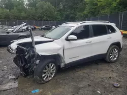 Jeep salvage cars for sale: 2016 Jeep Cherokee Limited