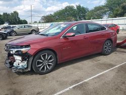 Chevrolet Malibu lt salvage cars for sale: 2017 Chevrolet Malibu LT