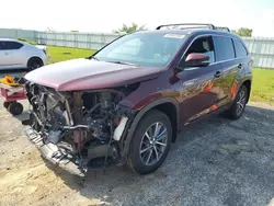 Toyota salvage cars for sale: 2018 Toyota Highlander Hybrid