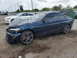 Salvage cars for sale at Miami, FL auction: 2016 BMW 228 XI Sulev