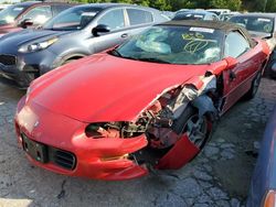 Salvage cars for sale at Bridgeton, MO auction: 2001 Chevrolet Camaro