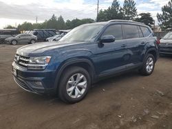 Volkswagen salvage cars for sale: 2018 Volkswagen Atlas SE