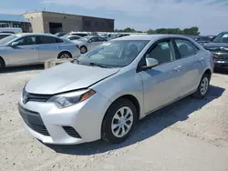 Toyota Corolla l salvage cars for sale: 2016 Toyota Corolla L