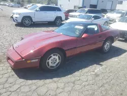 Salvage cars for sale at Vallejo, CA auction: 1988 Chevrolet Corvette