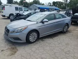 Salvage cars for sale at Wichita, KS auction: 2016 Hyundai Sonata Hybrid