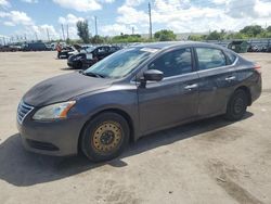 Salvage cars for sale from Copart Miami, FL: 2013 Nissan Sentra S