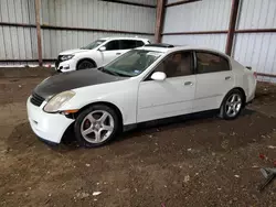 Carros salvage sin ofertas aún a la venta en subasta: 2004 Infiniti G35