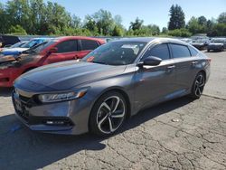 Salvage cars for sale at Portland, OR auction: 2019 Honda Accord Sport