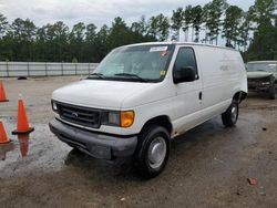 Salvage cars for sale at Harleyville, SC auction: 2005 Ford Econoline E350 Super Duty Van