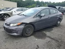 Salvage cars for sale at Exeter, RI auction: 2012 Honda Civic LX