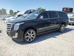 Salvage cars for sale at Wichita, KS auction: 2015 Cadillac Escalade ESV Premium