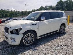 Salvage cars for sale at Ellenwood, GA auction: 2015 Infiniti QX80