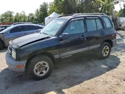 Chevrolet Tracker salvage cars for sale: 2002 Chevrolet Tracker