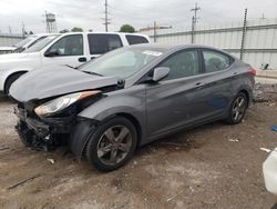 Salvage cars for sale at Dyer, IN auction: 2013 Hyundai Elantra GLS