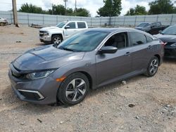 Salvage cars for sale at Oklahoma City, OK auction: 2020 Honda Civic LX