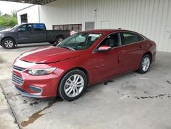 Chevrolet salvage cars for sale: 2017 Chevrolet Malibu LT