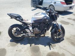 Salvage cars for sale from Copart San Diego, CA: 2017 Yamaha FZ07