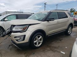 Salvage cars for sale at Chicago Heights, IL auction: 2017 Ford Explorer XLT