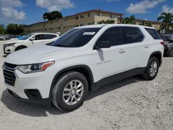 Salvage cars for sale at Opa Locka, FL auction: 2020 Chevrolet Traverse LS