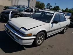 Salvage cars for sale at Woodburn, OR auction: 1988 Honda Accord LX