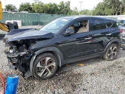 Salvage cars for sale at Riverview, FL auction: 2016 Hyundai Tucson Limited