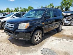 Salvage cars for sale at Bridgeton, MO auction: 2007 Honda Pilot EX