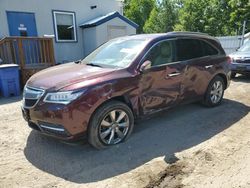 Salvage cars for sale from Copart Lyman, ME: 2014 Acura MDX Advance