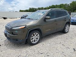 Salvage cars for sale from Copart New Braunfels, TX: 2016 Jeep Cherokee Latitude