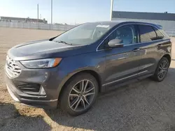 Salvage cars for sale at Nisku, AB auction: 2019 Ford Edge Titanium