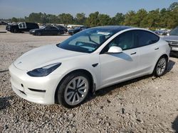 Salvage cars for sale at Houston, TX auction: 2021 Tesla Model 3