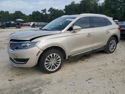 Lincoln mkx Select salvage cars for sale: 2017 Lincoln MKX Select